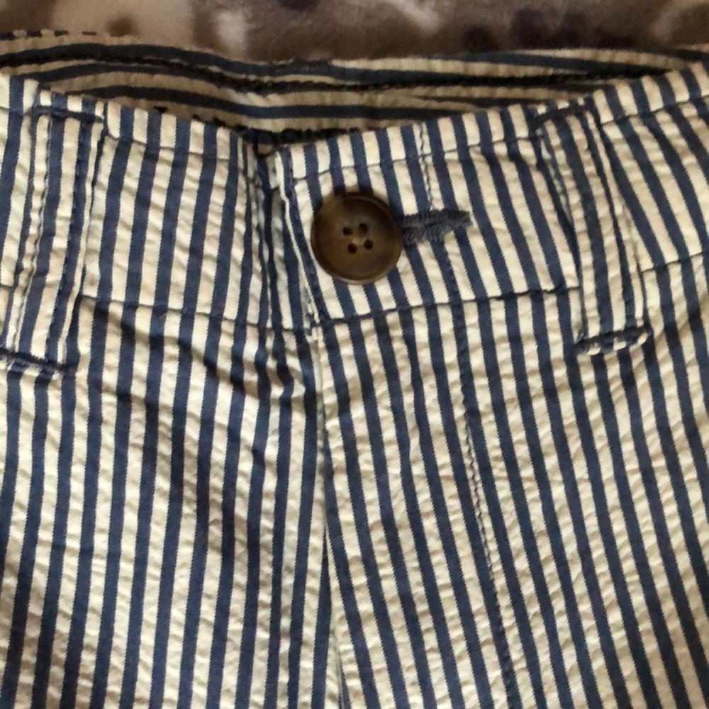 Lands End Boys Seersucker size 10S pants NWOT